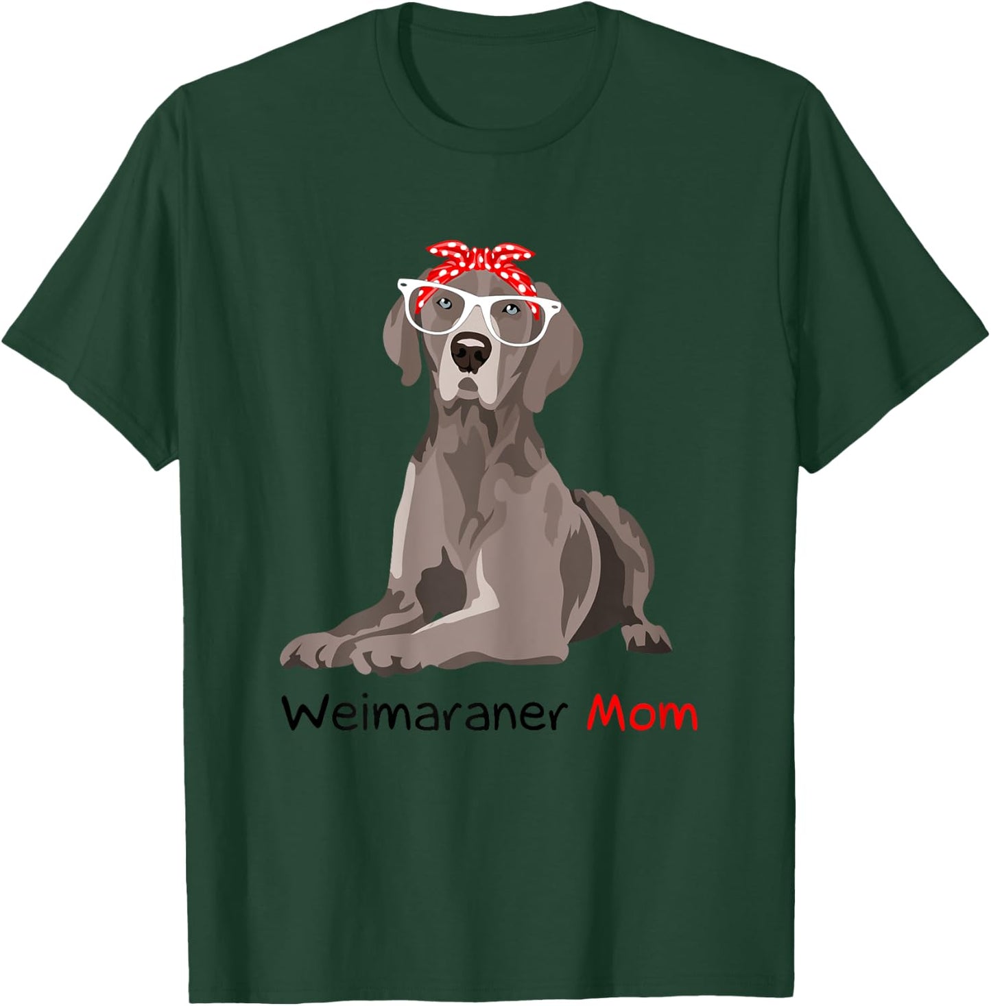 Weimaraner Mom Bandana Weimaraner Dog T-Shirt - T-Shirt | Forest