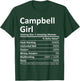 Campbell Girl CA California Funny City Home Roots USA Gift T-Shirt - T-Shirt | Forest