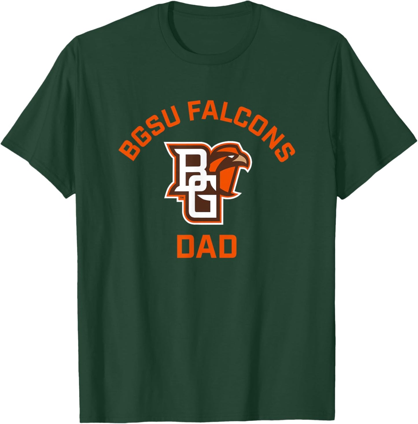 Bowling Green BGSU Falcons Arched Dad T-Shirt - T-Shirt | Forest