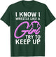 Funny Girl Wrestler Gift Cool Female Wrestling Lover Athlete T-Shirt - T-Shirt | Forest