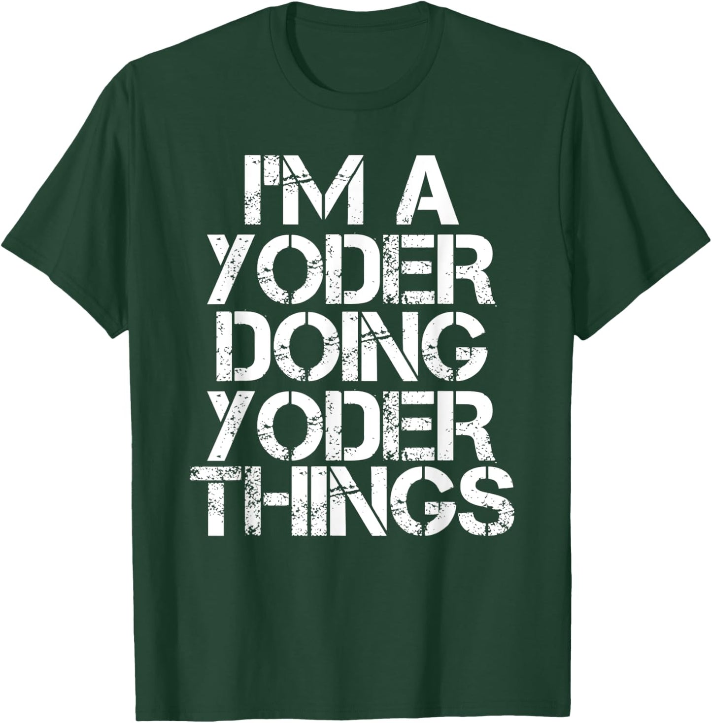 YODER Funny Surname Family Tree Birthday Reunion Gift T-Shirt - T-Shirt | Forest