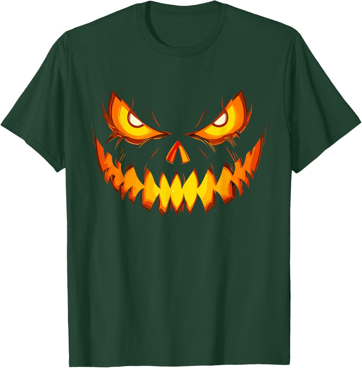 Scary Spooky Jack O Lantern Face Pumpkin Costume Halloween T-Shirt - T-Shirt | Forest