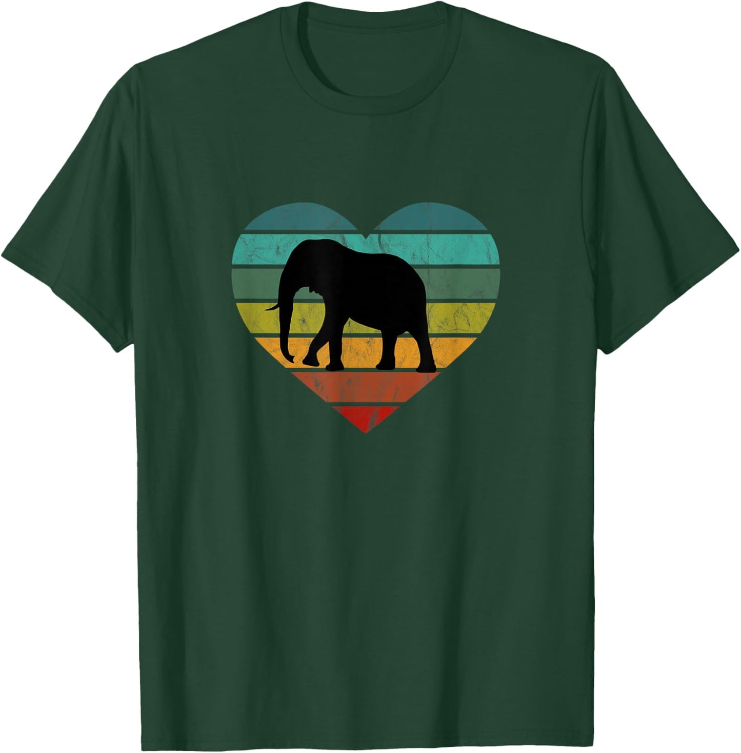 Save Serengeti Safari Kenya Africa Heart I Love Elephants T-Shirt - T-Shirt | Forest