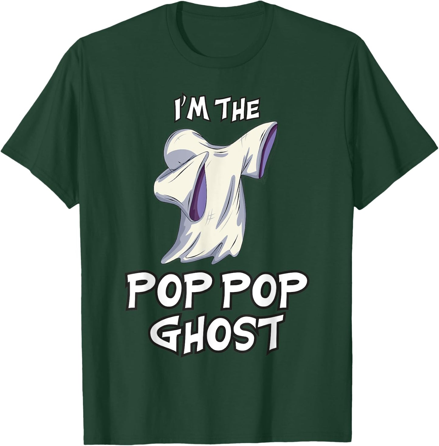 Pop Pop Ghost Halloween Matching Family Costume Halloween T-Shirt - T-Shirt | Forest