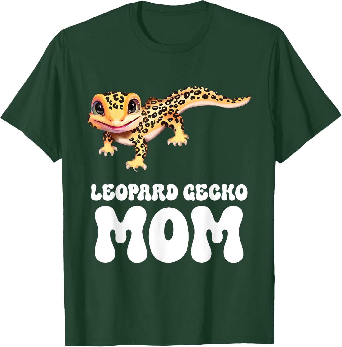 Leopard Gecko Mom Reptile Gecko Animal Cute Leopard Gecko T-Shirt - T-Shirt | Forest