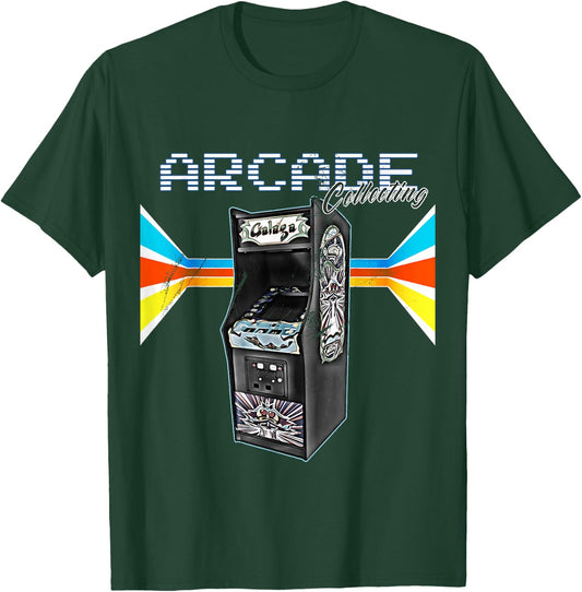 Arcade Cabinet Machine 1970 1980 1990 Video Game Collection T-Shirt - T-Shirt | Forest