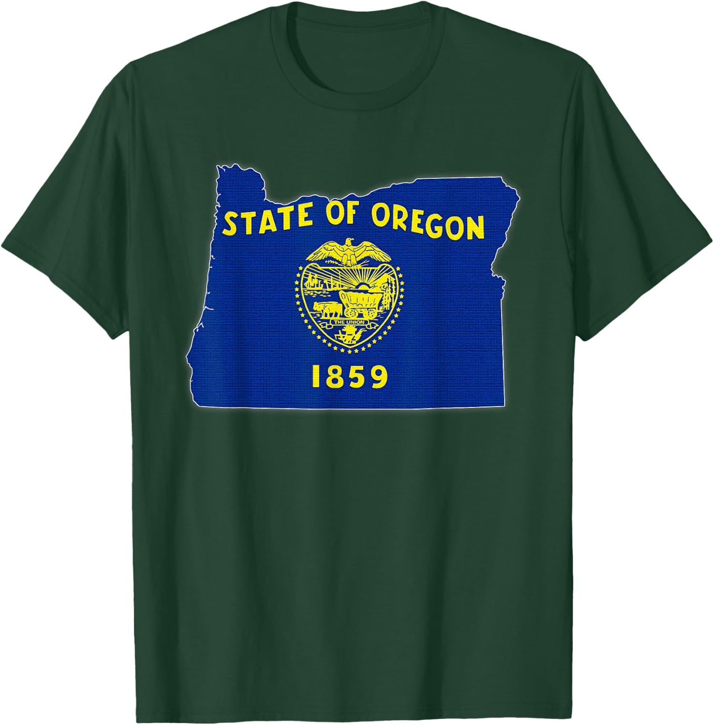 OREGON STATE MAP OREGON OR Flag Roots Men Women Gift T-Shirt - T-Shirt | Forest