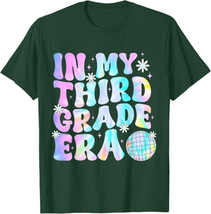In My Third Grade Era Back To School 3rd Grade Boys Girls T-Shirt - T-Shirt | Forest