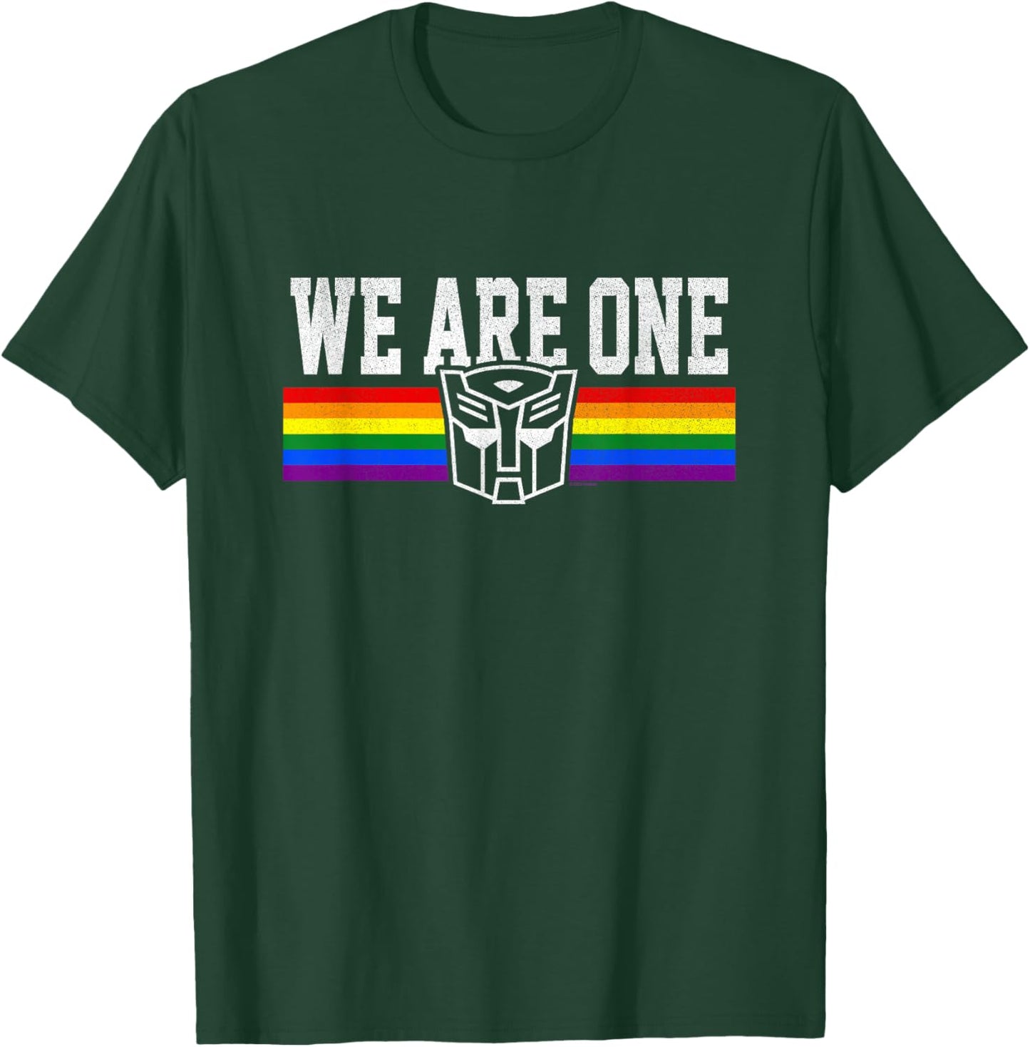 Transformers We are One Rainbow Vintage Autobot Stripe T-Shirt - T-Shirt | Forest