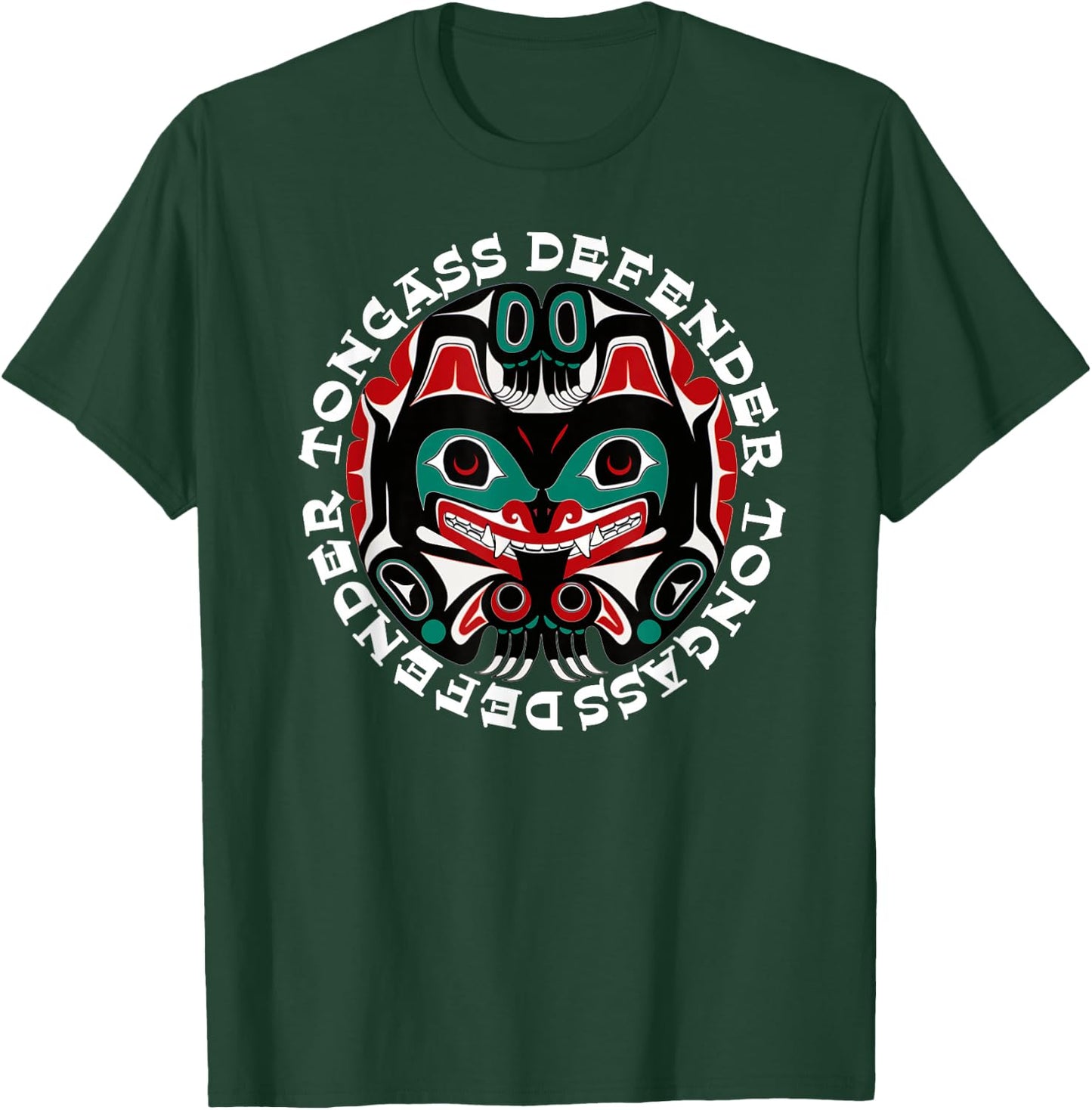Alaska Tongass National Forest Native American Art Souvenir T-Shirt - T-Shirt | Forest
