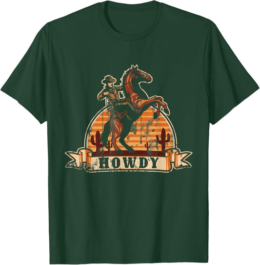 Howdy Cowboy T-Shirt - T-Shirt | Forest