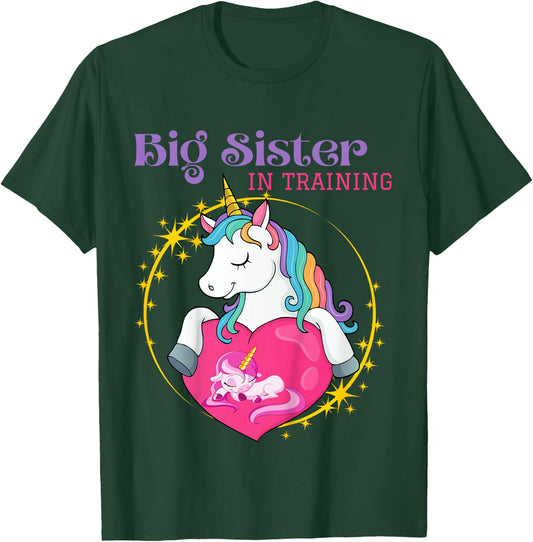 Big Sister in Training T-Shirt - T-Shirt | Forest