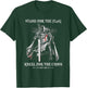Stand For The Flag Kneel For The Cross - Knight Templar T-Shirt - T-Shirt | Forest