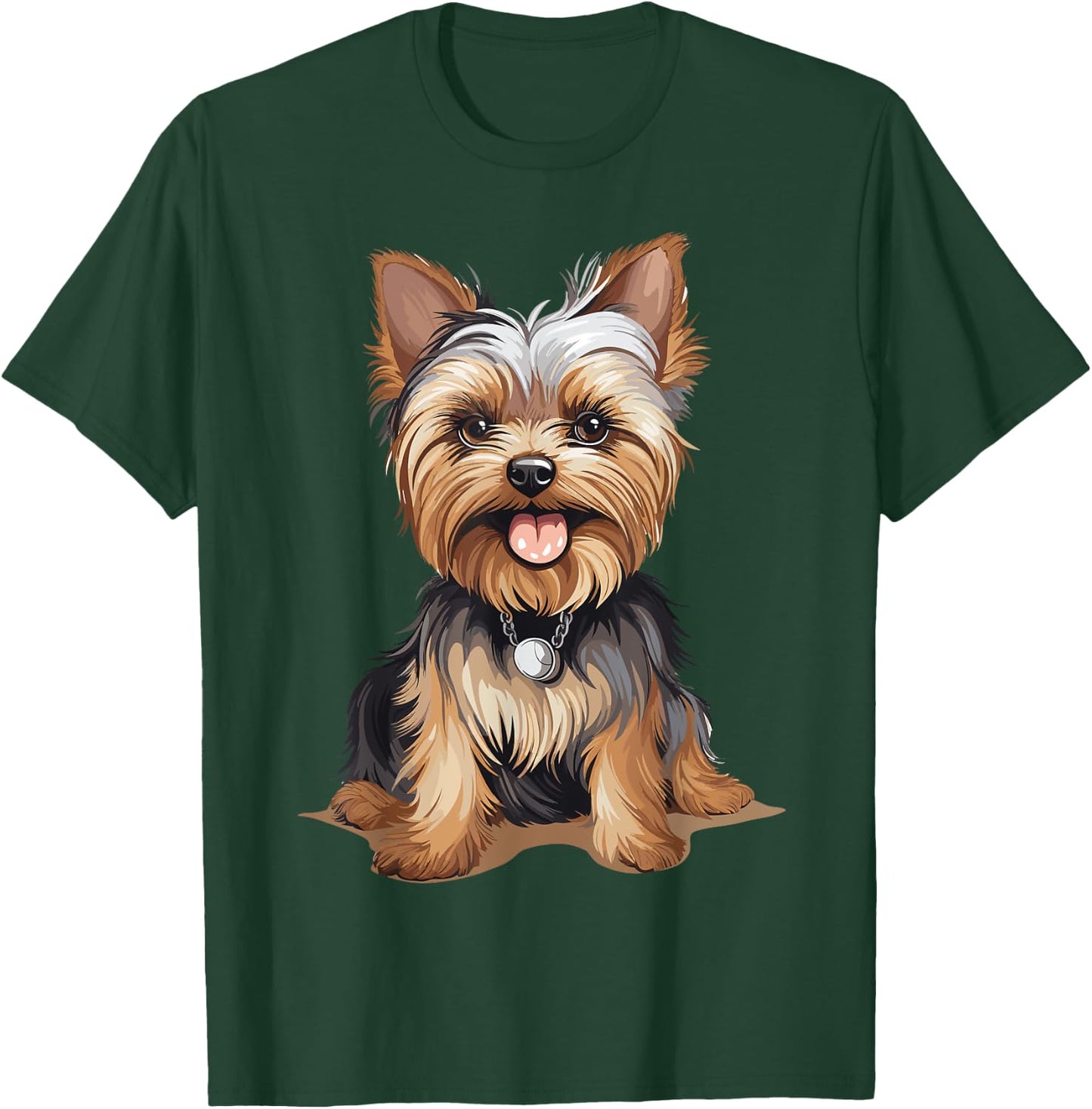 Yorkshire Terrier Yorkie Dog Breed Cute Graphic T-Shirt - T-Shirt | Forest