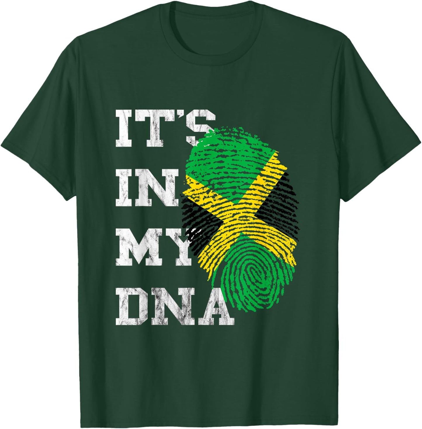 It is in My DNA Jamaica Genetics Jamaican Roots T-Shirt - T-Shirt | Forest