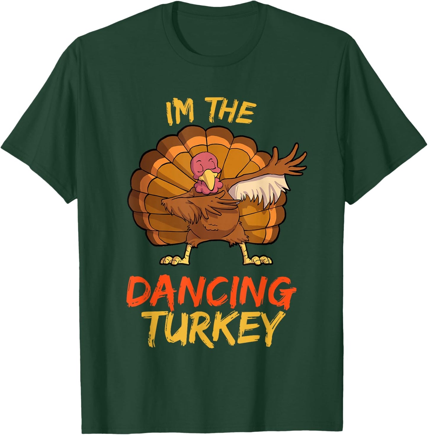 Dancing Turkey Matching Family Group Thanksgiving Party PJ T-Shirt - T-Shirt | Forest