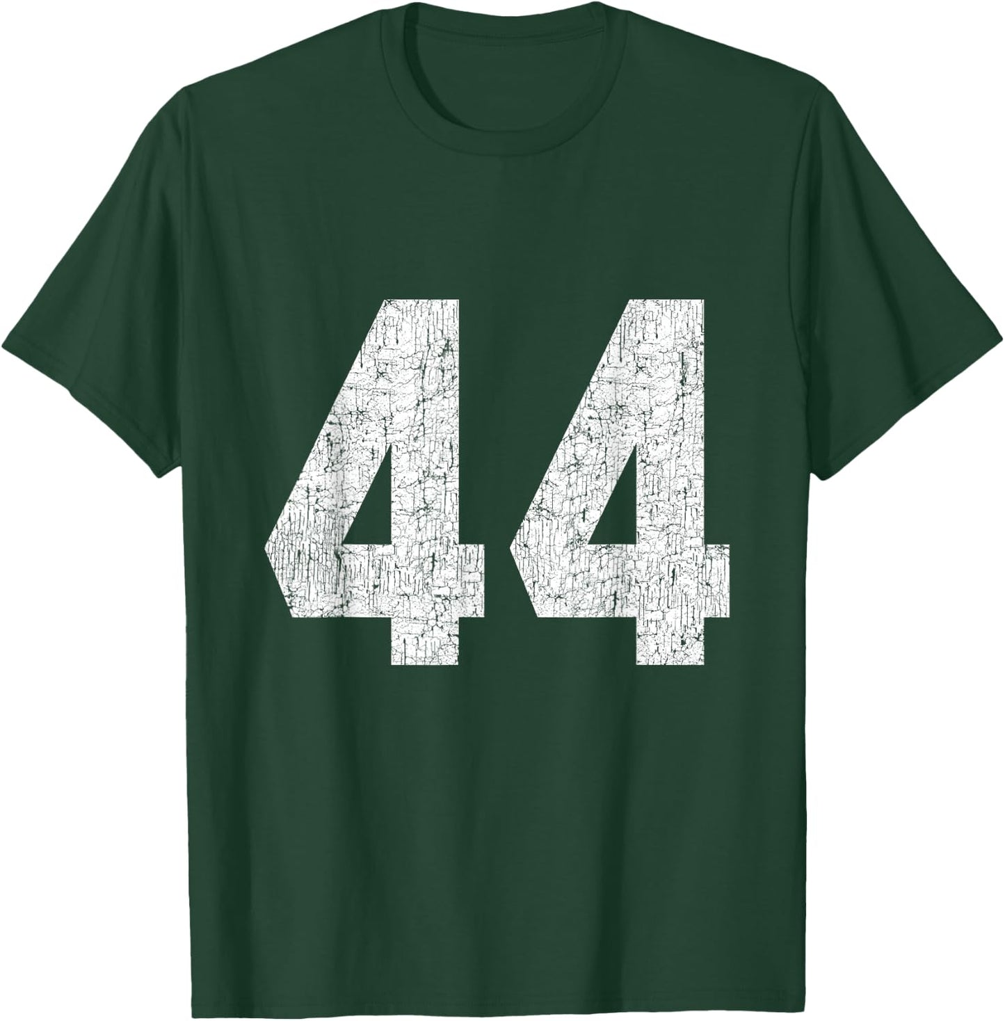 #44 Jersey Uniform Varsity Sports Number, 44th Birthday T-Shirt - T-Shirt | Forest