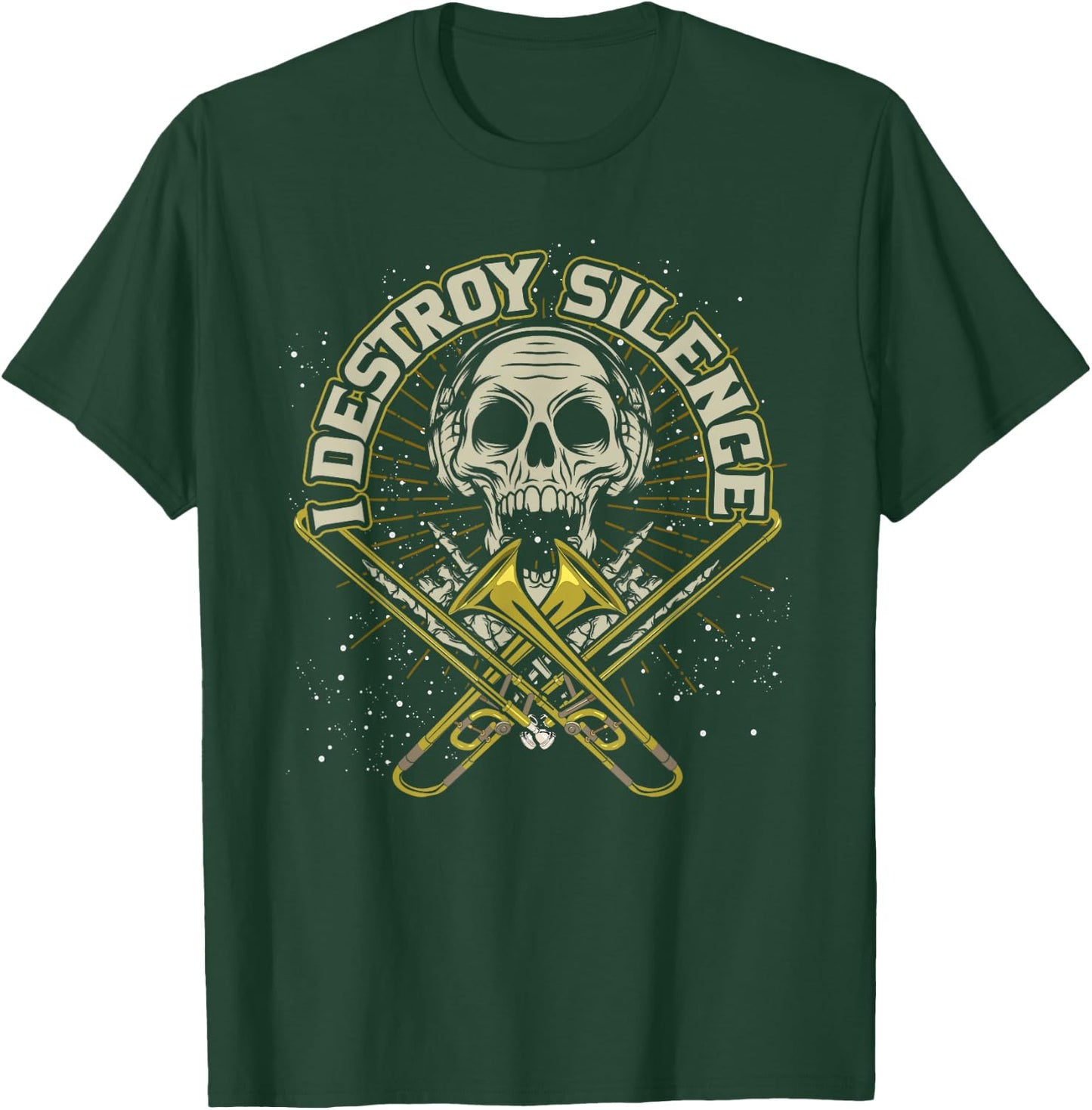 Ich zerstöre die Stille Trombonist Music Funny Trombone T-Shirt - T-Shirt | Forest