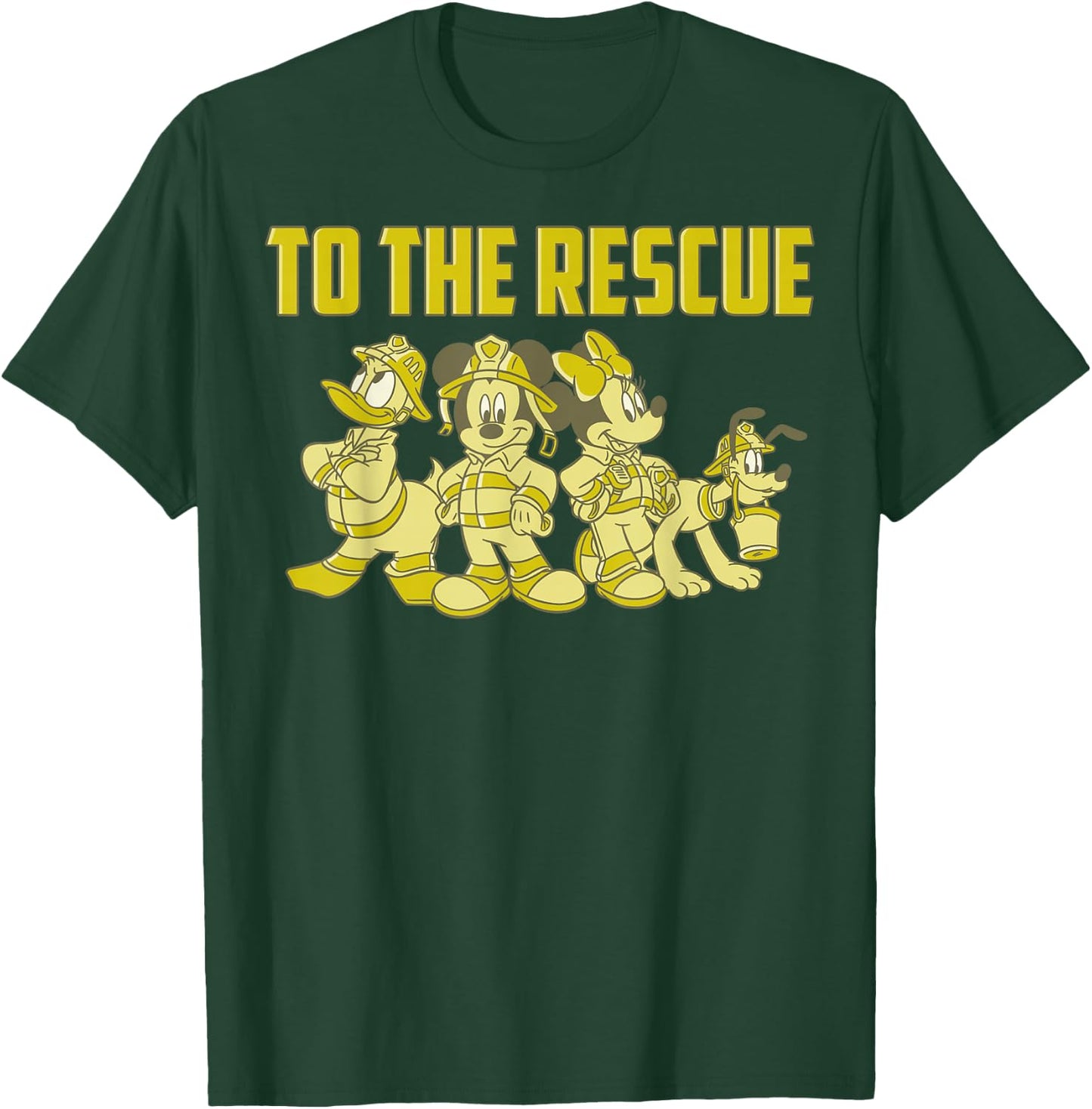 Disney Mickey And Friends Firefighters To The Rescue T-Shirt - T-Shirt | Forest