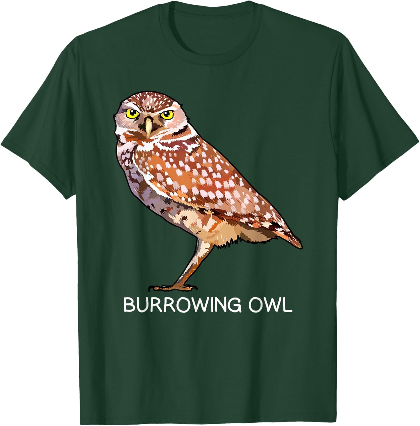 Burrowing Owl Bird Lover T-Shirt - T-Shirt | Forest