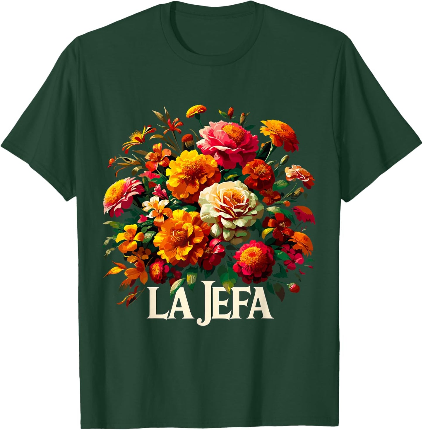 La Jefa Spanish Girl Boss Latina Mother's Day T-Shirt - T-Shirt | Forest