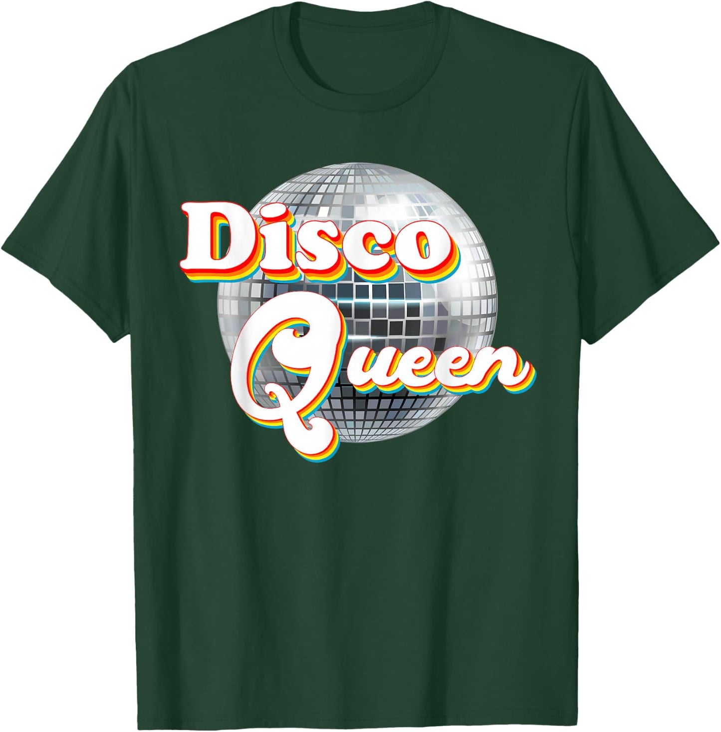 Disco Queen - 70's Disco Themed Vintage Seventies Costume T-Shirt - T-Shirt | Forest