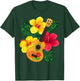 Hawaiian Ukulele Retro Uke Hibiscus T-Shirt - T-Shirt | Forest