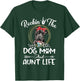 Pit Bull Rocking The Dog Mom and Aunt Life Funny Mothers Day Men Women Kids T-Shirt - T-Shirt | Forest