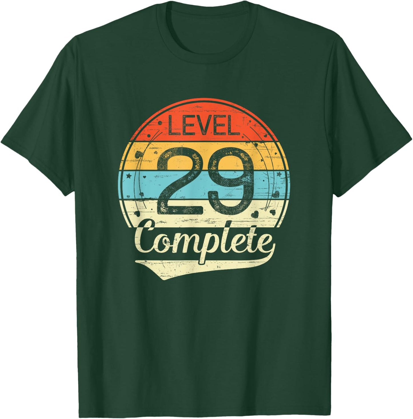 Level 29 Complete Retro 29th Wedding Anniversary T-Shirt - T-Shirt | Forest