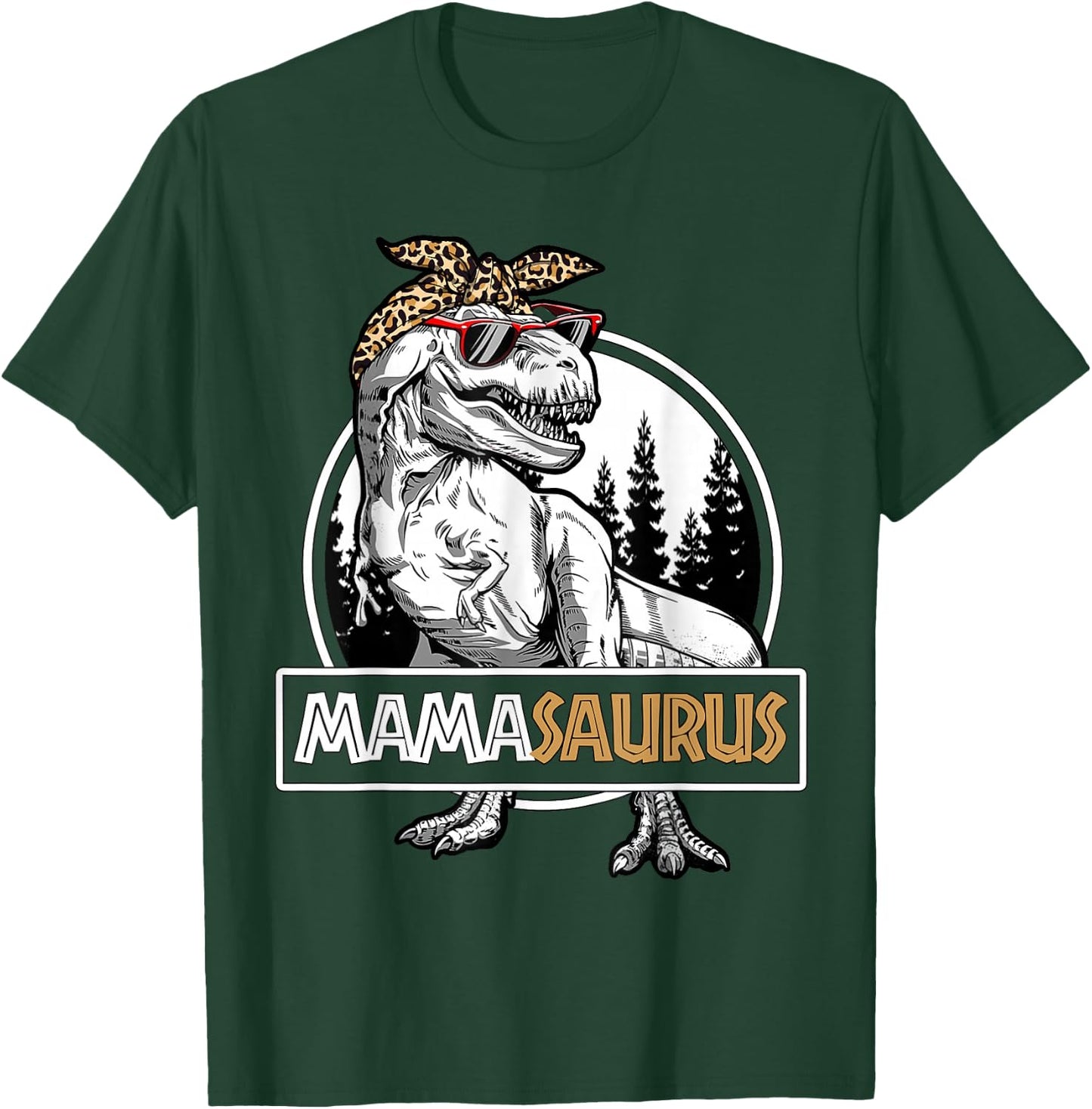 Mamasaurus T Rex Dinosaur Mama Saurus Family Matching Women T-Shirt - T-Shirt | Forest