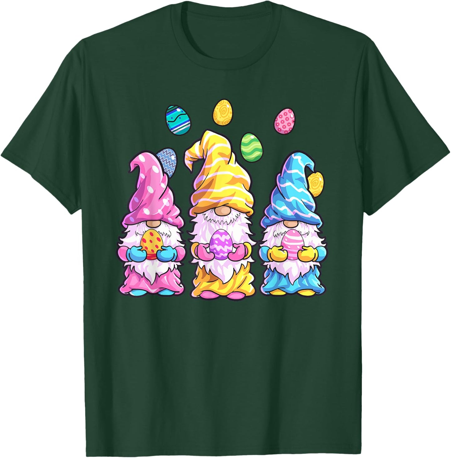 Gnome Easter Shirt Women Easter Outfit Easter Girls T-Shirt - T-Shirt | Forest