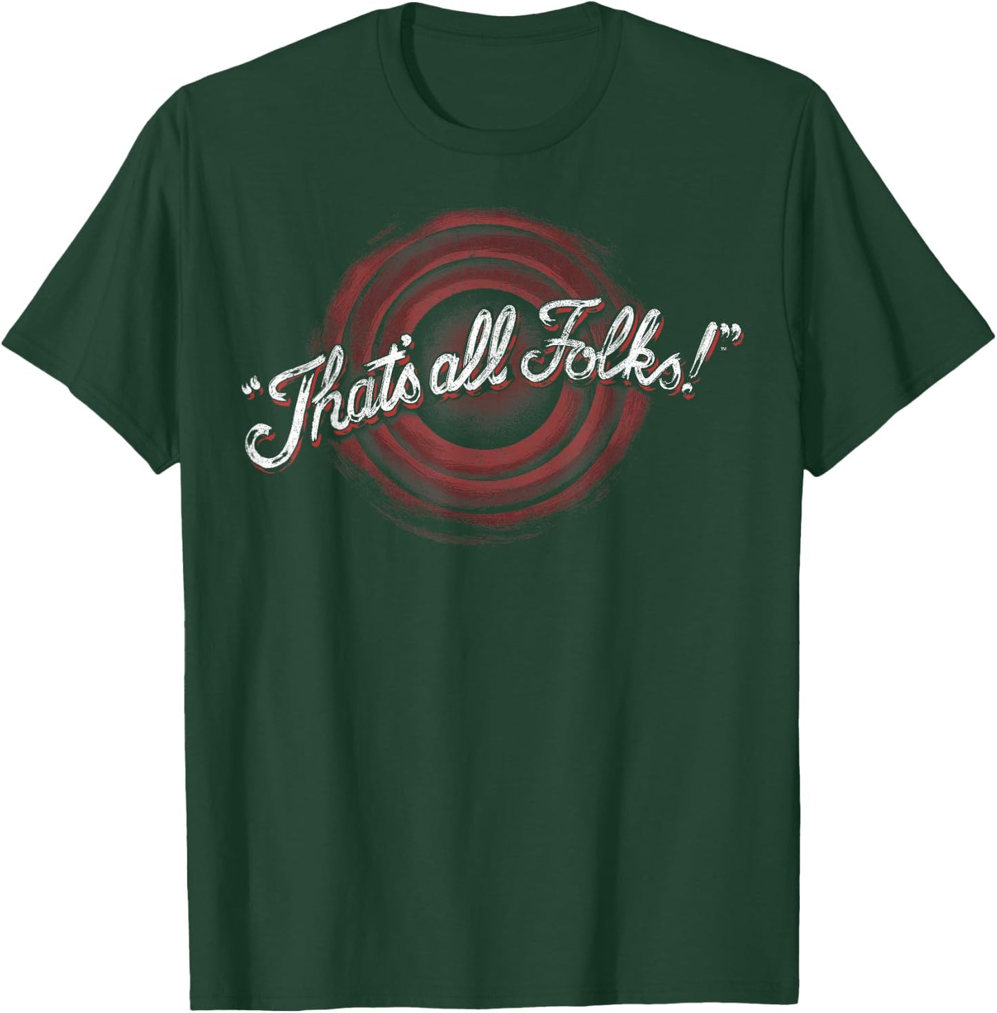 Looney Tunes Classic Thats All Folks T-Shirt - T-Shirt | Forest