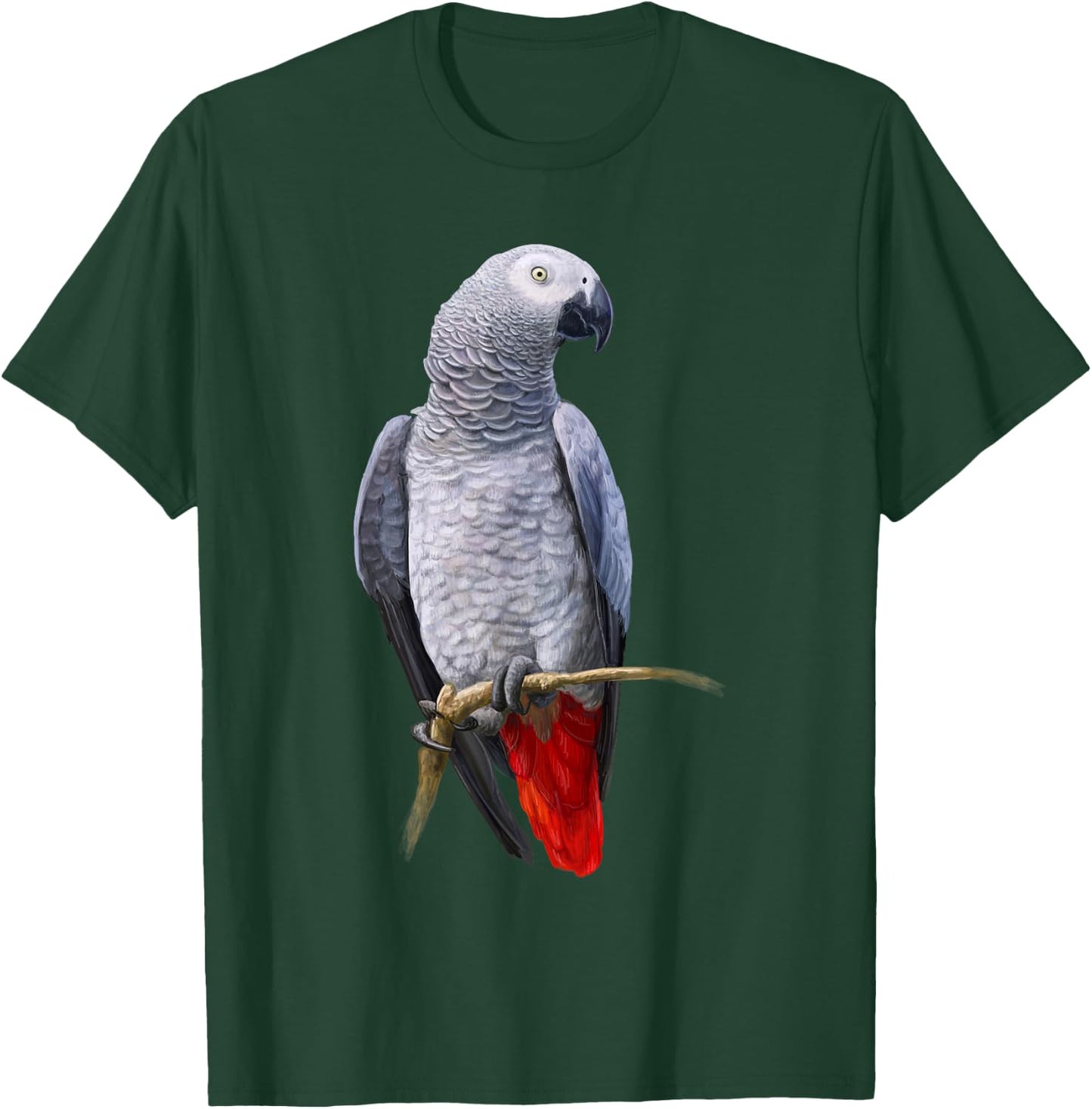 Beautiful African Grey Parrot T-Shirt - T-Shirt | Forest