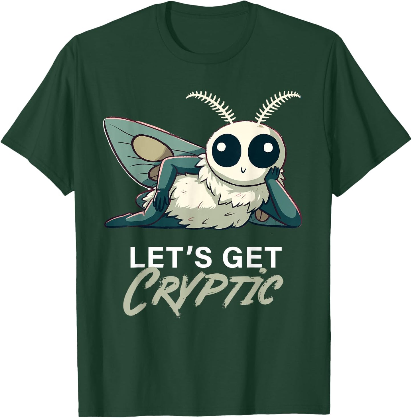 Sexy Mothman Let's get Cryptic Cryptid T-Shirt - T-Shirt | Forest
