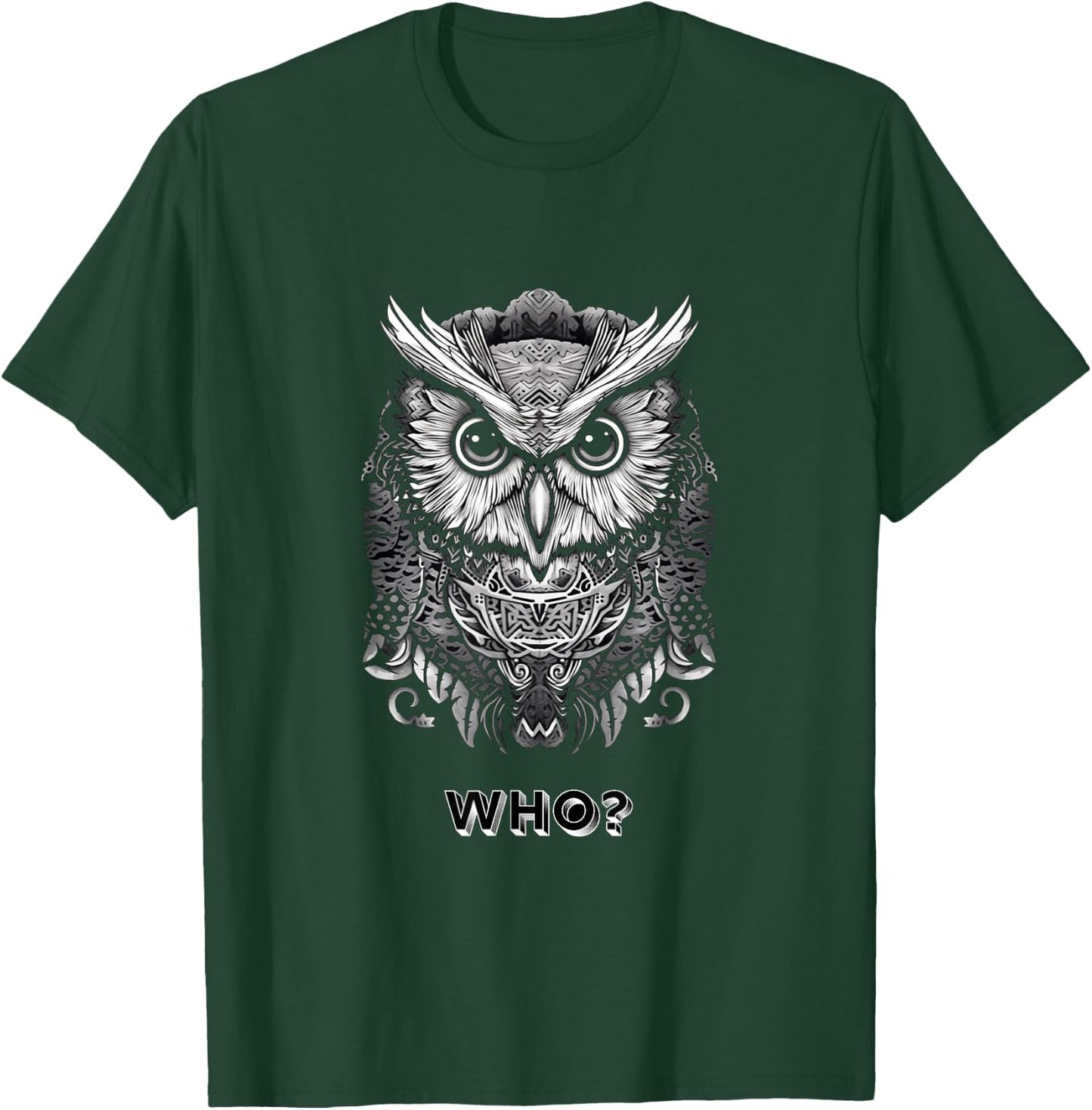 Who? Owl T-Shirt - T-Shirt | Forest