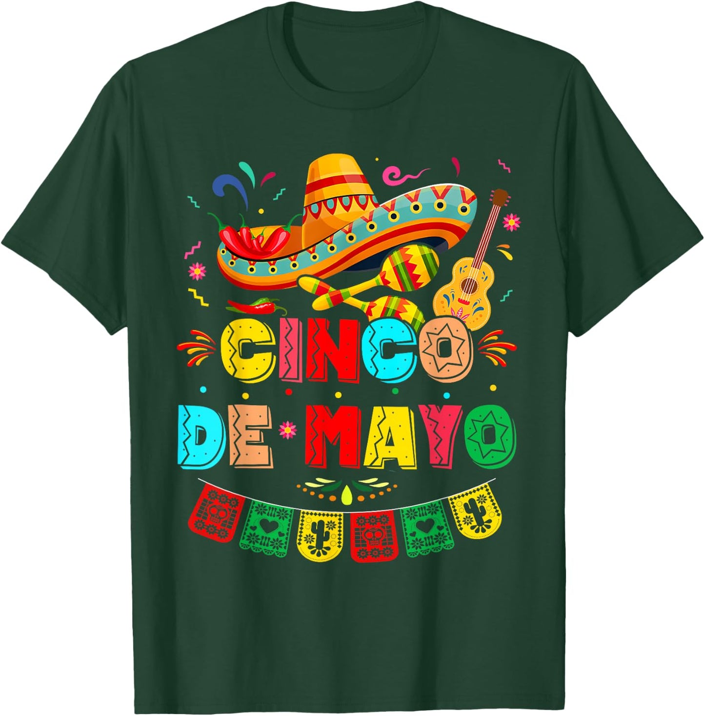 Cinco De Mayo Mexican Fiesta 5 De Mayo Kids T-Shirt - T-Shirt | Forest