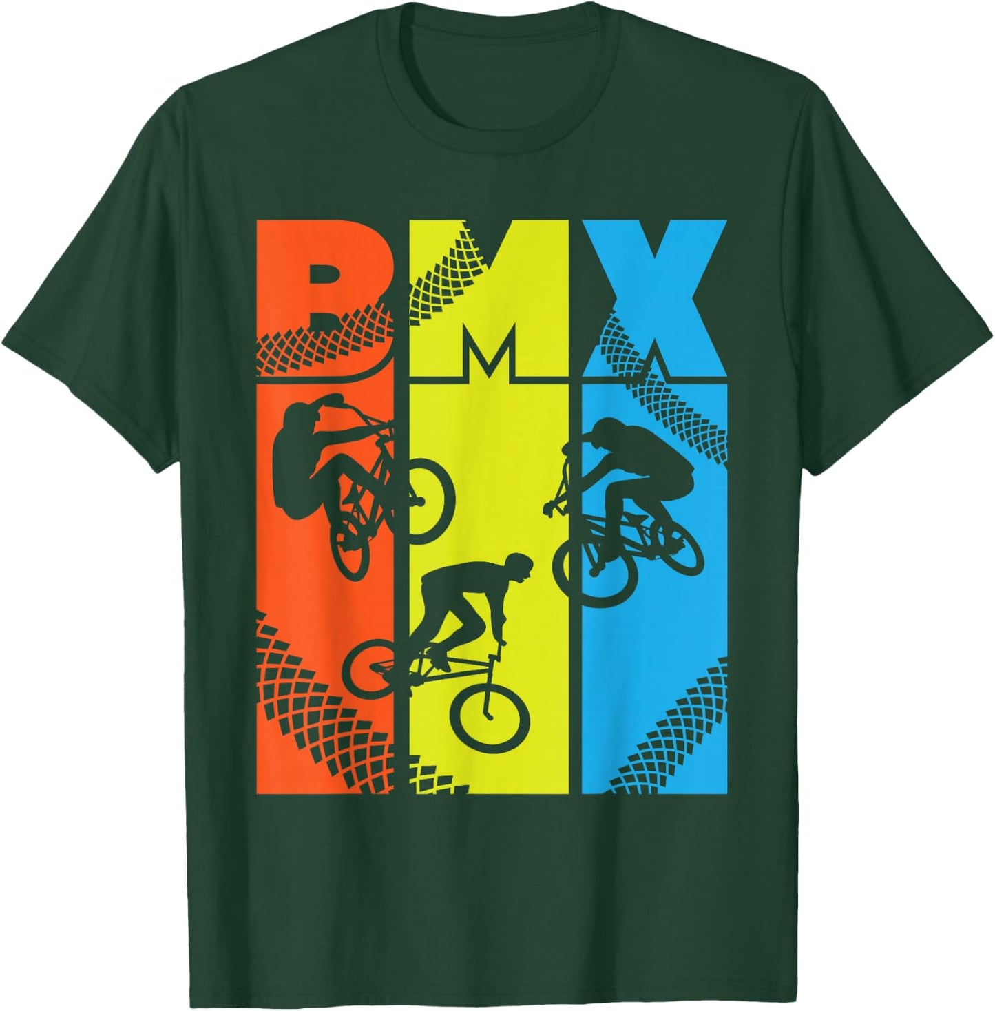 Vintage Retro BMX - Funny BMX Rider Bicycle Motocross T-Shirt - T-Shirt | Forest