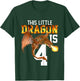 Turning 4 Year Old Birthday Gift Boy Dragon 4th Bday Girl T-Shirt - T-Shirt | Forest