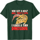 Leopard Gecko Reptile Lizard Funny I Raise A Tiny Dinosaur T-Shirt - T-Shirt | Forest