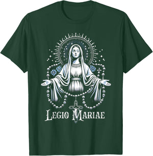 Legion Of Mary Our Lady Catholic T-Shirt - T-Shirt | Forest