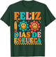 Feliz 100 Diaz De Escuela 100th Day School Spanish Teacher T-Shirt - T-Shirt | Forest