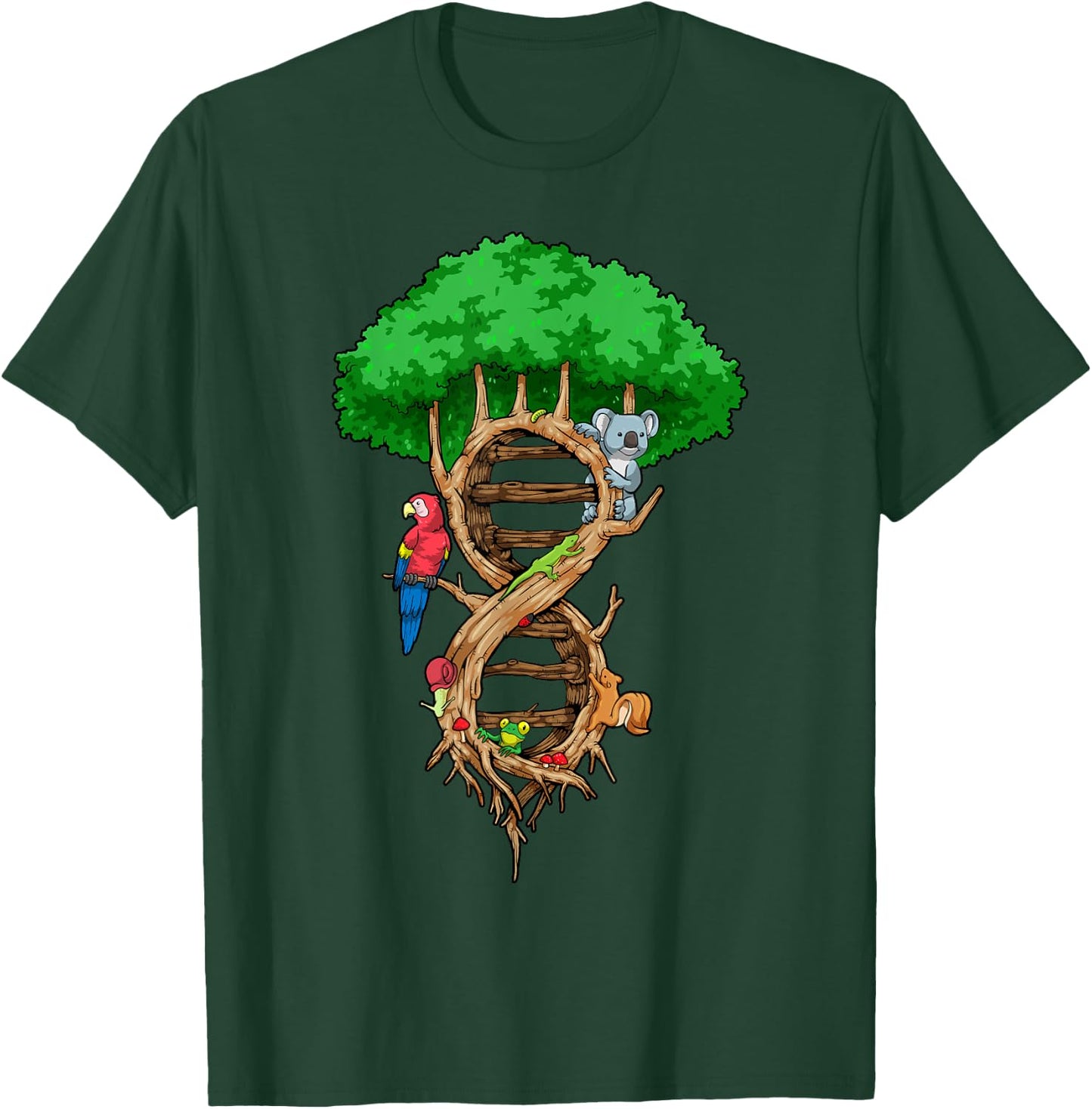 Infinite Tree of Life DNA Biology Environment Lover Genetics T-Shirt - T-Shirt | Forest