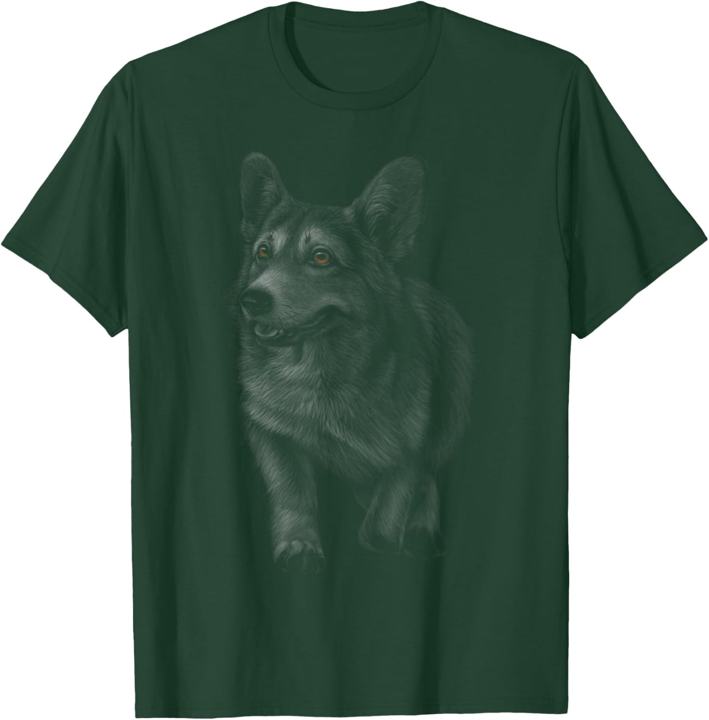 Corkie gift apparel women - Novelty Corgi Corky Dog T-Shirt - T-Shirt | Forest