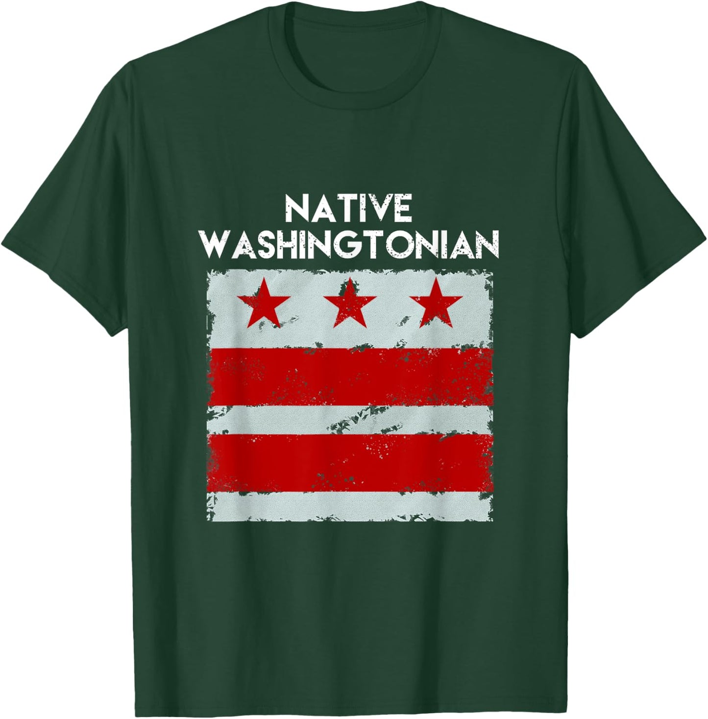 DC, Native Washingtonian! Vintage Hometown Washington D.C T-Shirt - T-Shirt | Forest