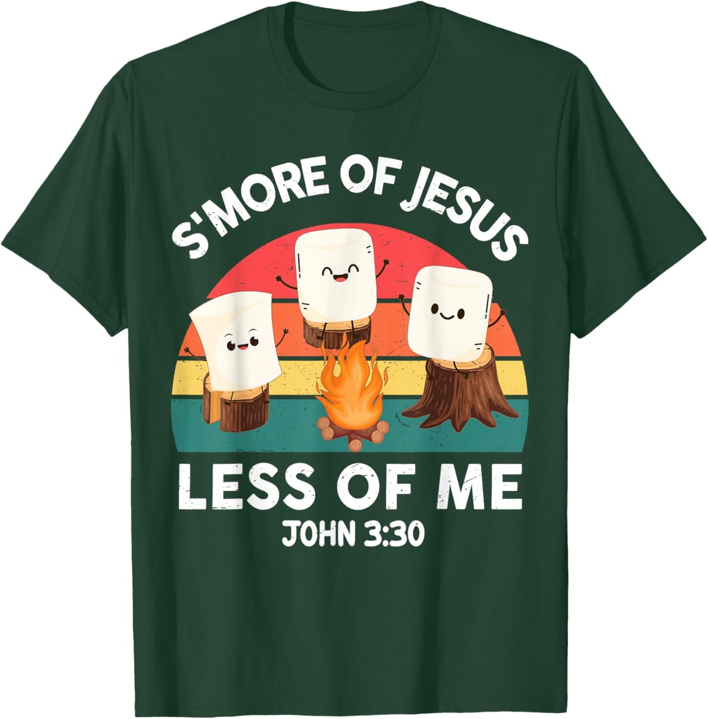Kids S'more Of Jesus And Less Of Me Girl Religious Christian T-Shirt - T-Shirt | Forest
