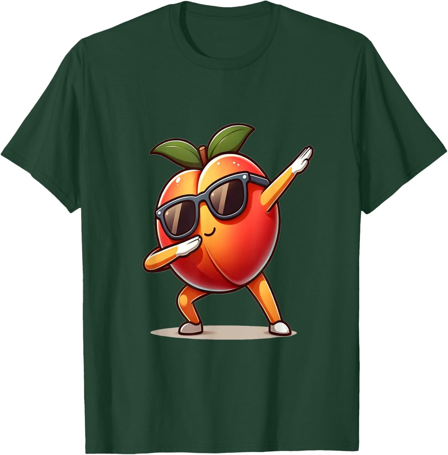 Dab Peach Dancing Dabbing Peach Fruit T-Shirt - T-Shirt | Forest