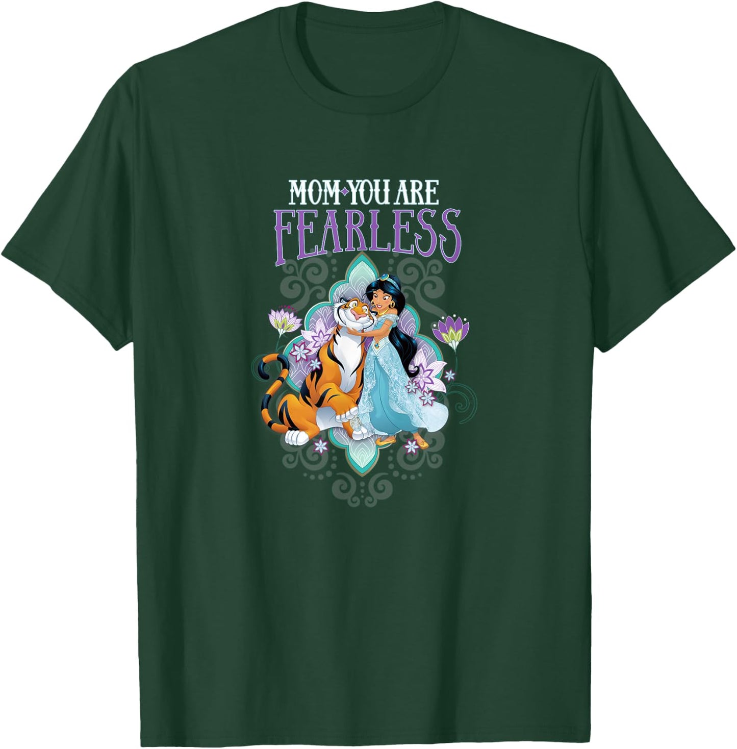 Disney Princess Mother's Day Jasmine & Rajah Fearless Mom T-Shirt - T-Shirt | Forest