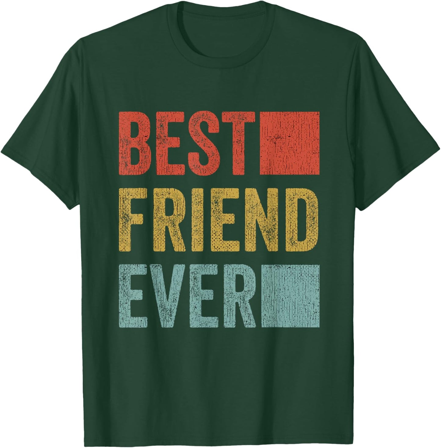 Vintage Retro Best Friends Best Friend Ever BFF Friends T-Shirt - T-Shirt | Forest