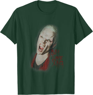 Buffy The Vampire Slayer Spike Vampire Face Closeup Vintage T-Shirt - T-Shirt | Forest