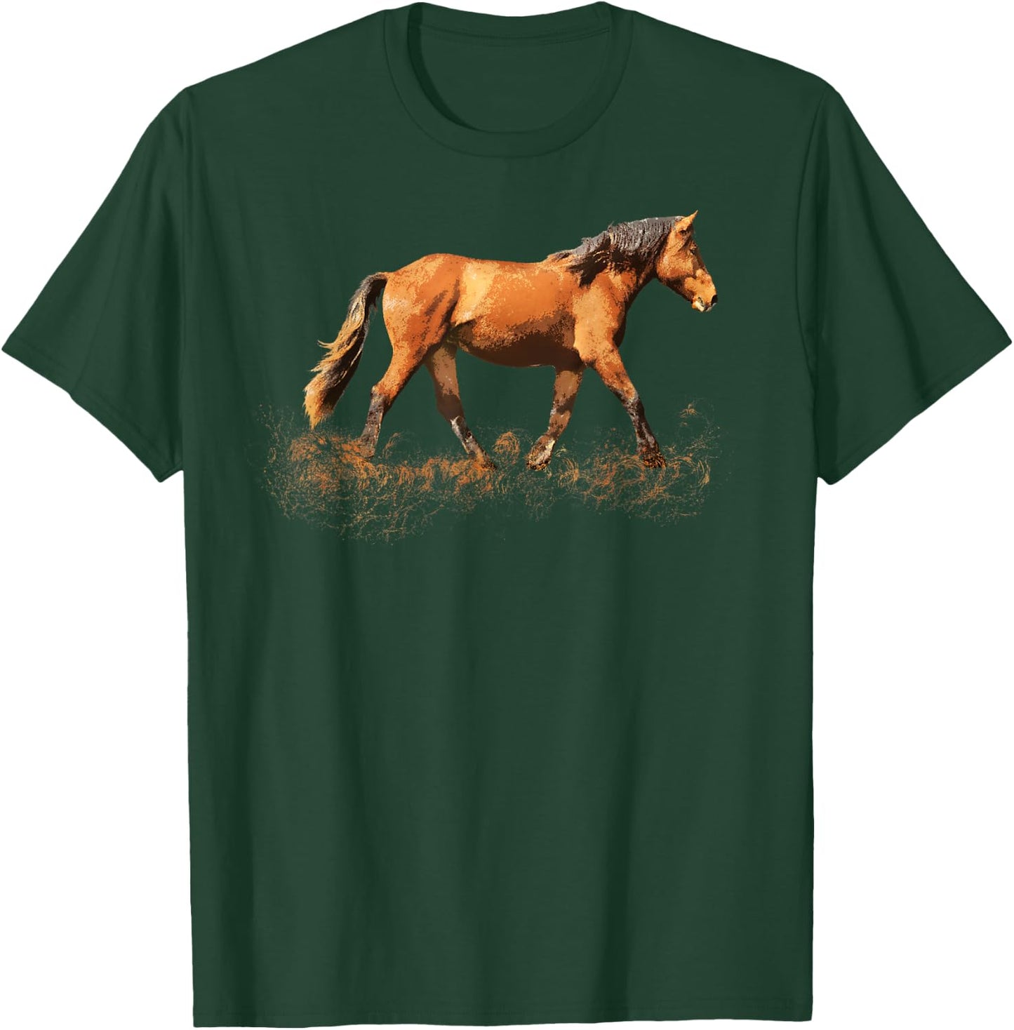 Horse lover man woman girl loves horses - gift rider riding T-Shirt - T-Shirt | Forest